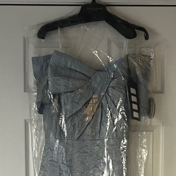 Alexander by Daymore SIZE 10 Pale Blue Gold Dress MOB/MOG, prom. - Picture 4 of 7